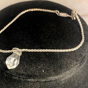 Monet sliver bracelet and 2 small beaded bracelets